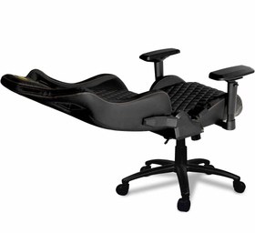 تصویر صندلی گیمینگ کوگار Cougar Armor S black Cougar Gaming Chair Armor S Royal, Steel-Frame, Breathable PVC Leather, 180° Recliner System, 120Kg Weight Capacity, 4D Adjustable Arm-Rest, Steel 5-Star Base, Suede-Like TExture