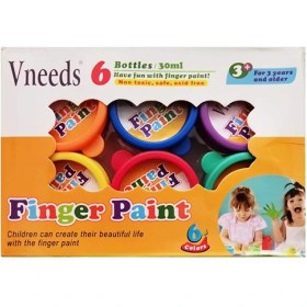 تصویر رنگ انگشتی 6 رنگ vneeds 