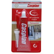 تصویر چسب سیلیکونی همه کاره شفاف کاسپین حجم ۳۰ میلی لیتر Caspian All Purpose Sealant 85gr