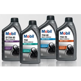 تصویر روغن گیربکس 75W 90 MULTI VEHICLE MANUEL GEAR OIL موبیل اورحینال Mobil 