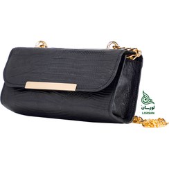 تصویر کیف چرمی زنانه پرناز مشکی 