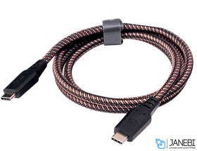 تصویر کابل شارژ سریع و انتقال داده تایپ-سی به تایپ-سی انرژیا Energea Nylotough Cable USB-C 1M 