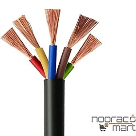 تصویر کابل افشان سیمیا سایز ۶ در ۵ با روکش PVC 