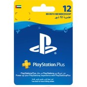 تصویر گیفت کارت پلی استیشن پلاس آمریکا یکساله Play Station Plus Gift Card 1 Year Subscription