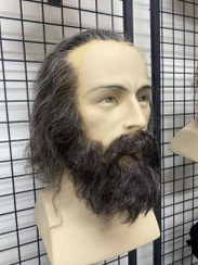 تصویر پروتز ریش و سبیل مصنوعی با موی طبیعی کد (17006) ا Beard and mustache(code:17006) Beard and mustache(code:17006)