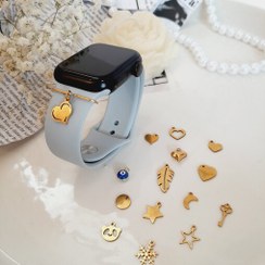 تصویر آویز ساعت هوشمند و اپل واچ استیل رنگ ثابت طلایی(لاوین گالری) 