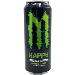 تصویر انرژی زا جینسینگ مشکی مانستر 500 سی سی - باکس 12 عددی Monster Energy - 500m