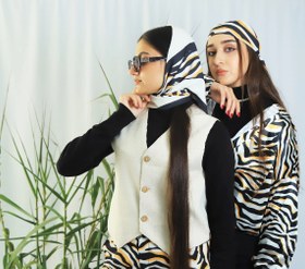 تصویر شومیز ساتن ابریشم با طرح ببری از کالکشن ببر هیرکانی صنوبر 