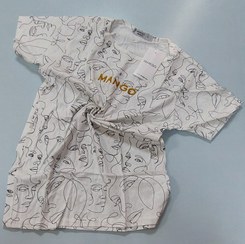 تصویر تیشرت زنانه نخی منگو طرح دار بنگلادشی - اسمال S / ۱۷۵۰۰۰ T-shirt Mango