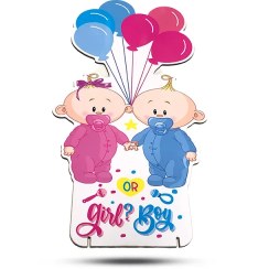 تصویر استند چوبی 40 سانت تعیین جنسیت 