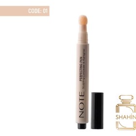 تصویر کانسیلر و هایلایتر پمپی پرفکتینگ نوت Note Pen Concealer 