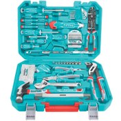 تصویر مجموعه 168 عددی ابزار توتال مدل THKTHP21686 - فیروزه ای 