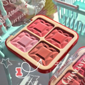 تصویر پلت رژگونه چهار رنگ 