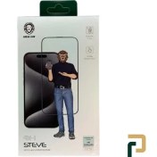 تصویر گلس آیفون سری 14/13/13pro گرین لاین مدل 9H Steve 