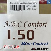 تصویر عدسی طبی آساهی Lite 1.56 بلوکنترل 