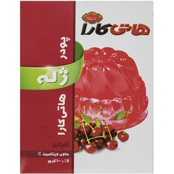 تصویر پودر ژله آلبالو هاتی کارا مقدار 100 گرم Hoti Kara Sour Cherry Jelly 100gr
