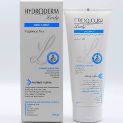 تصویر لوسیون رطوبت رسان بدن بانوان فرمولاسیون ملایم هیدرودرم 200ml 