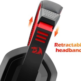 تصویر هدست مخصوص بازی ردراگون مدل H120 Redragon Ares H120rgb Wired Gaming Headset