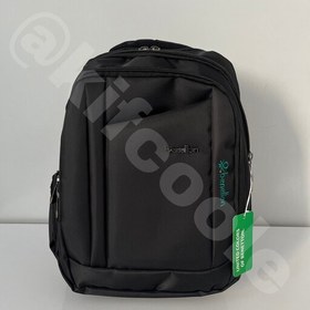 تصویر کوله پشتی درجه یک (benetton) 8 زیپ دارد جای لپ تاپ هندزفری و usb جنس دیبا خارجی پشت راشل ضربه گیر و ضد تعریق 