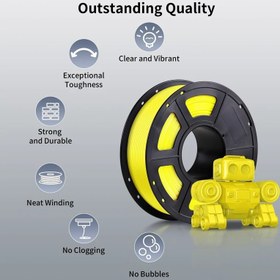 تصویر رشته فیلامنت پرینت سه بعدی Stronghero3D رنگ زرد 