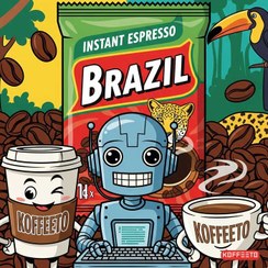 تصویر پودر قهوه اسپرسو فوری برزیل 