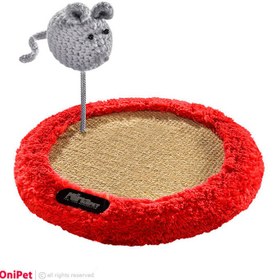 تصویر مینی اسکرچر فنردار مدل A نیناپت گربه Ninapet mini cat spring scratcher model A