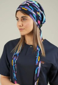 تصویر کلاه جراحی کراواتی کد 12 