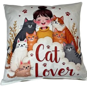 تصویر کاور کوسن‌ طرح گربه 4 