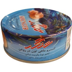 تصویر کنسرو ماهی تون در روغن 120 گرمی شنگر Canned tuna fish in oil 120g