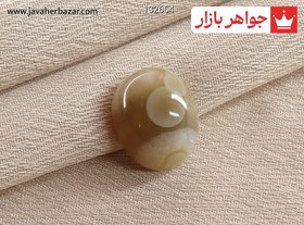 تصویر نگین عقیق هندی باباقوری زیبا کد 132664 