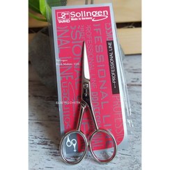 تصویر قیچی ابرو و سبیل حرفه‌ای زولینگن (Solingen) آلمان مدل 2135 – ابزار دقیق برای اصلاح سبیل، ابرو و موهای صورت 