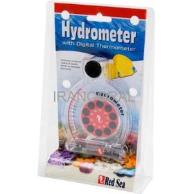 تصویر شوری سنج عقربه ای ردسی Red Sea Hydrometer with integrated digital thermometer