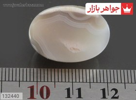 تصویر نگین عقیق هندی باباقوری خوش رنگ کد 132440 