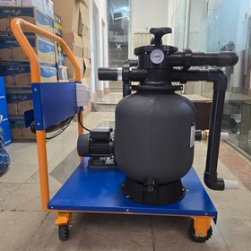 تصویر پکیج جارو تصفیه استخر پرتابل فیلتردار 