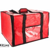 تصویر کیف حمل غذا ۴۷×۵۰ سانتیمتری برزنتی قرمز 