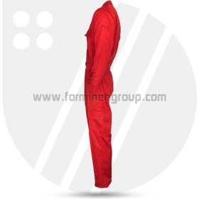 تصویر لباس کار یکسره قرمز CO2 سایز M 