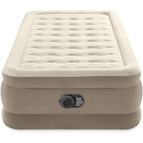 تصویر تخت بادی تکنفره جدید مدل Ultra Plush Air Mattress intex 64426GB