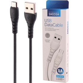 تصویر کابل میکرو یو اس بی فست شارژ Shoosh SH101A 5A 1.1m Shoosh SH101A 5A 1.1m Micro Usb Charging Cable