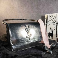 تصویر کیف زنانه YSL نقره ای کد 338 