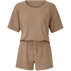 تصویر ست بلوز و شورتک بیسکویتی ریژان Rijan کد 040905 - جزیره آدا 