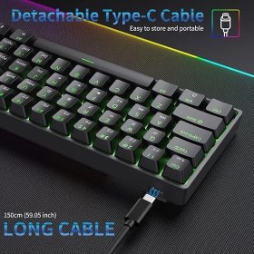 تصویر کیبورد مکانیکی گیمینگ Dierya DK61se 