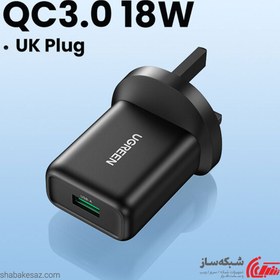 تصویر شارژر 18 وات USB یوگرین مدل CD122 UGREEN USB-A QC 3.0 18W Charger CD122