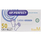 تصویر دستکش لاتکس مدل OP-PERFECT سایز مدیوم بسته 50 عددی 