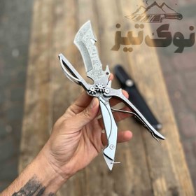 تصویر چاقو جیبی چرخ دنده (قیچی شو)در 3 رنگ با غلاف(اورجینال شرکت نایوزKNIVES) 