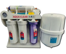 تصویر دستگاه تصفیه آب خانگی AQUA CLEAR ایرانی ۷ مرحله‌ای با فیلتر ممبران، مینرال و آلکالاین 