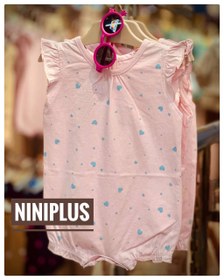 تصویر رامپر دخترانه طرح قلب ریز سایز ۱۸ تا ۲۴ ماه 