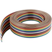 تصویر کابل فلت رنگی 16 رشته یک متر 