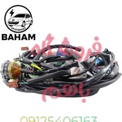 تصویر سیم کشی چراغ های جلو و فن پارس کد 2024-2257 دناکو | دسته سیم جلو فن پرشیا شماره فنی (همراه با سنسور) 