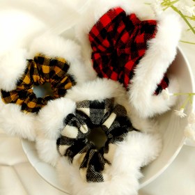 تصویر کش مو خزدار پشمی Hair tie