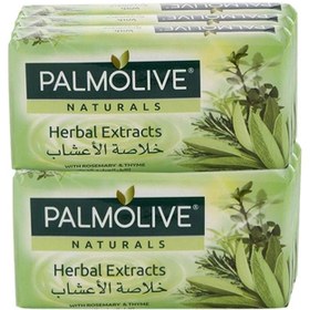 تصویر صابون عصاره گیاهی طبیعی با رزماری و آویشن 170 گرم بسته 6 عددی برند palmolive Naturals Herbal Extract With Rosemary & Thyme Soap 170 g Pack of 6 170x6grams